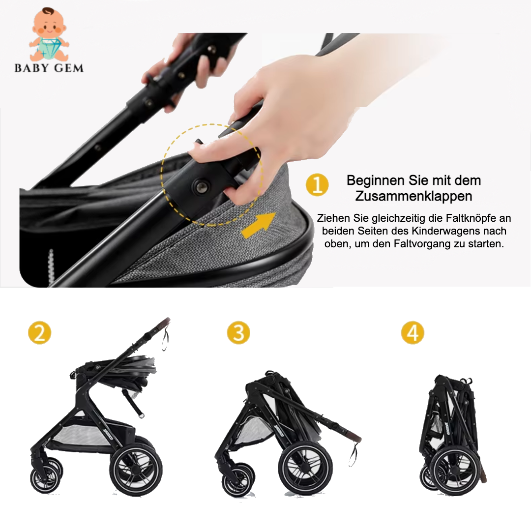 Kinderwagen Babygem Deluxe 3-in-1