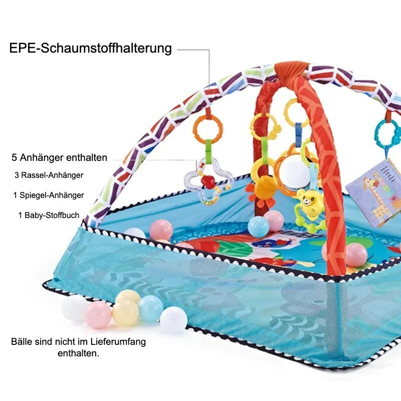 Mobiles Babygym mit Netzschutz