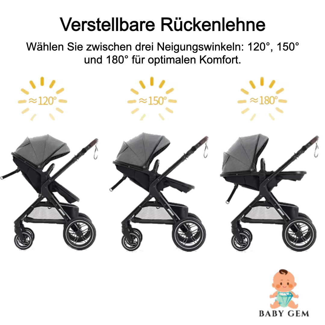 Kinderwagen Babygem Deluxe 3-in-1